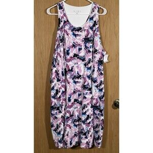 LIVI Lane Bryant Fit & Flare Active Dress Shelf Bra Stretch Women's Sz 26/28 NWT